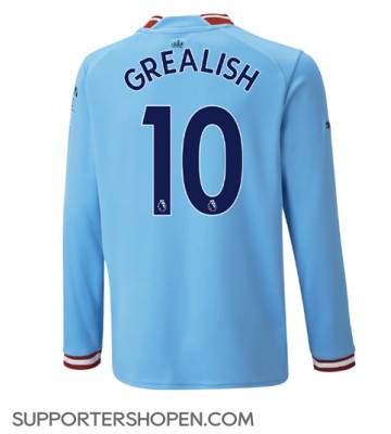 Manchester City Jack Grealish #10 Hemma Matchtröja 2022-23 Långärmad